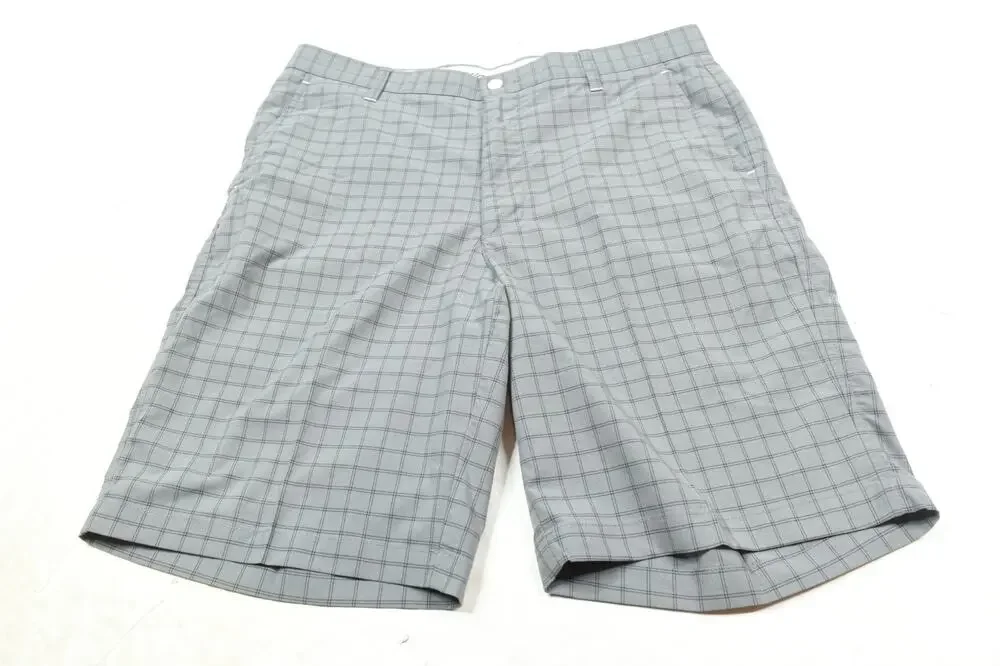FootJoy Golf Shorts Mens 34 Gray Check 10